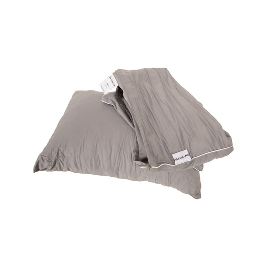 EV-MATS 枕头 + 棉缎枕套套装(2 件)